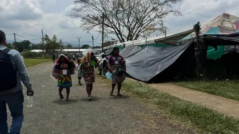 Más de 1.400 delegados indígenas participan en el IV Congreso Nacional del Pueblo Emberá en la Universidad del Valle, en Cali.