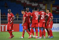 Momentos del partido de la fecha 6 del Grupo A de la Copa Sudamericana 2026, entre América de Cali y Macará.