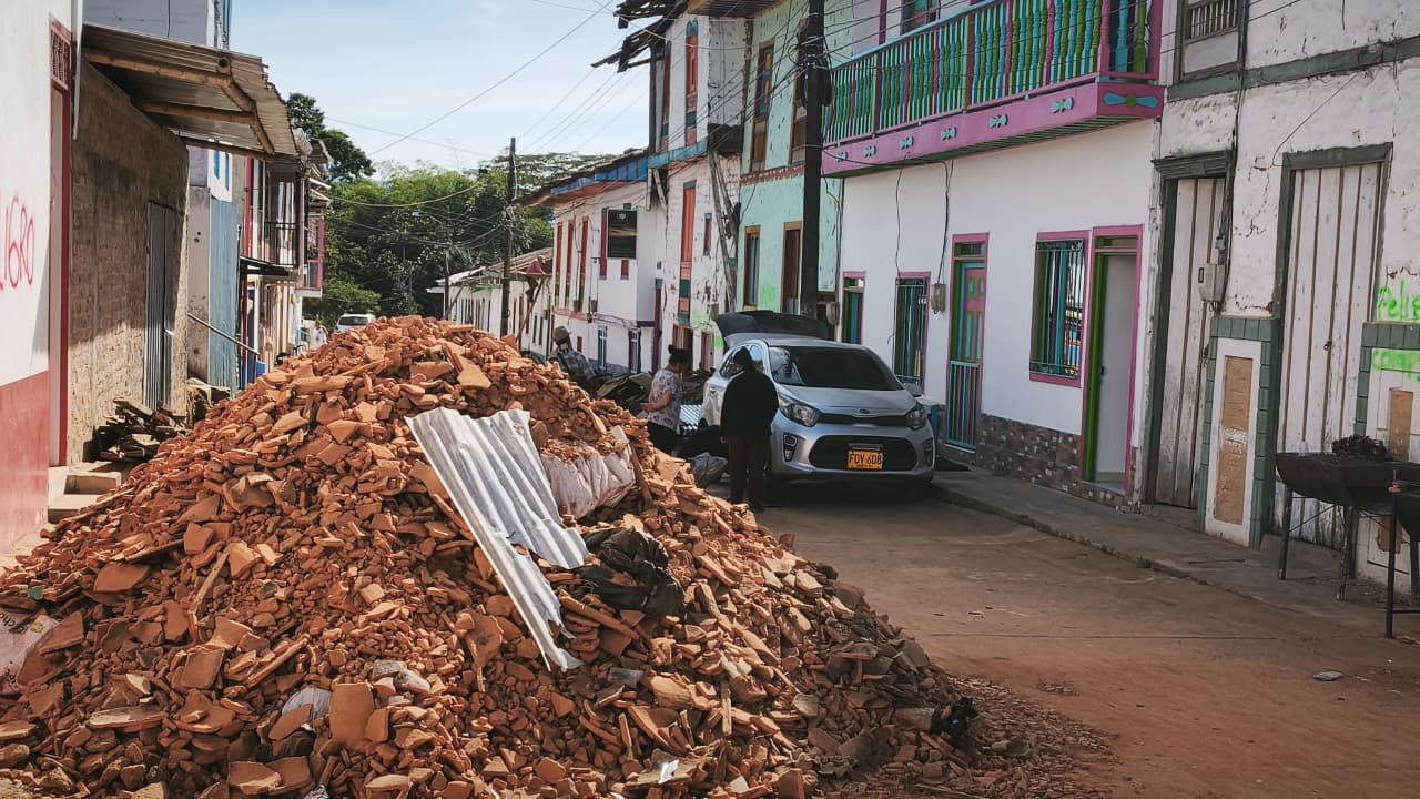 Terremoto en el Valle del Cauca afectaciones en el municipio del Cairo norte del Valle