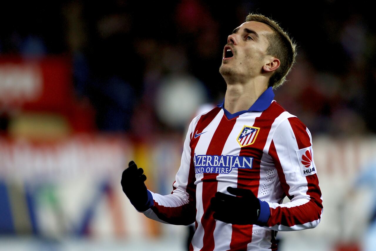 Griezmann en sus inicios con el Atlético de Madrid.