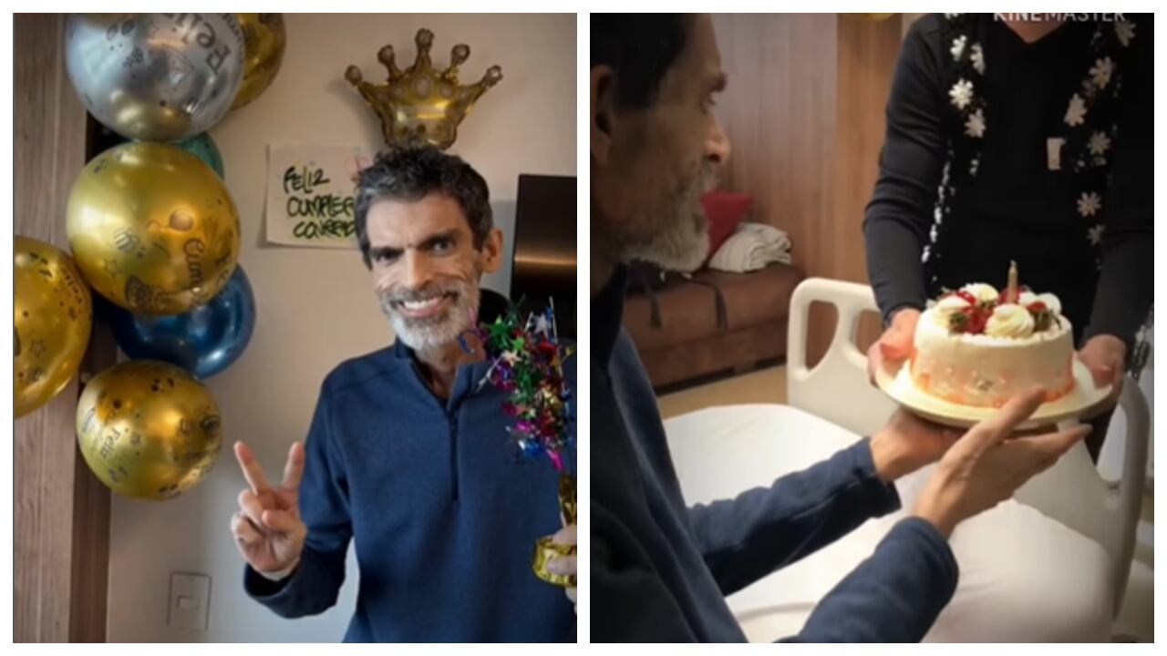 Conrado Osorio celebró su cumpleaños en el hospital.