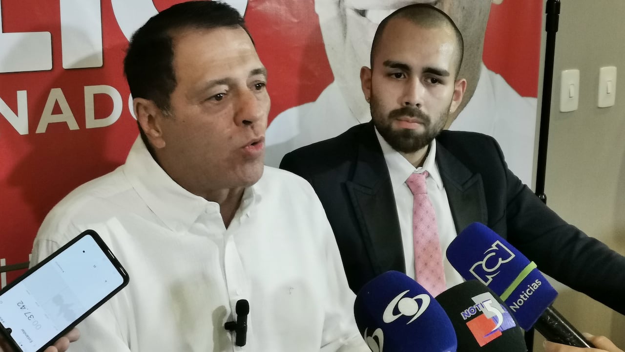 Cali; Política, Rueda de prensa del candidato Tulio Gómez. Candidato a la gobernación del Valle del Cauca. sept 25-23