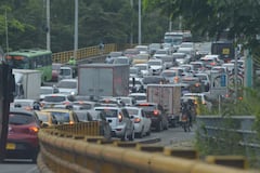 Secretaría de Movilidad de Cali comenzó a implementar el ‘Plan Ola Verde’ en los principales corredores viales. No obstante, se observan fuertes trancones el día miércoles, 11 de febrero de 2026, en la vía Cali- Jamundí