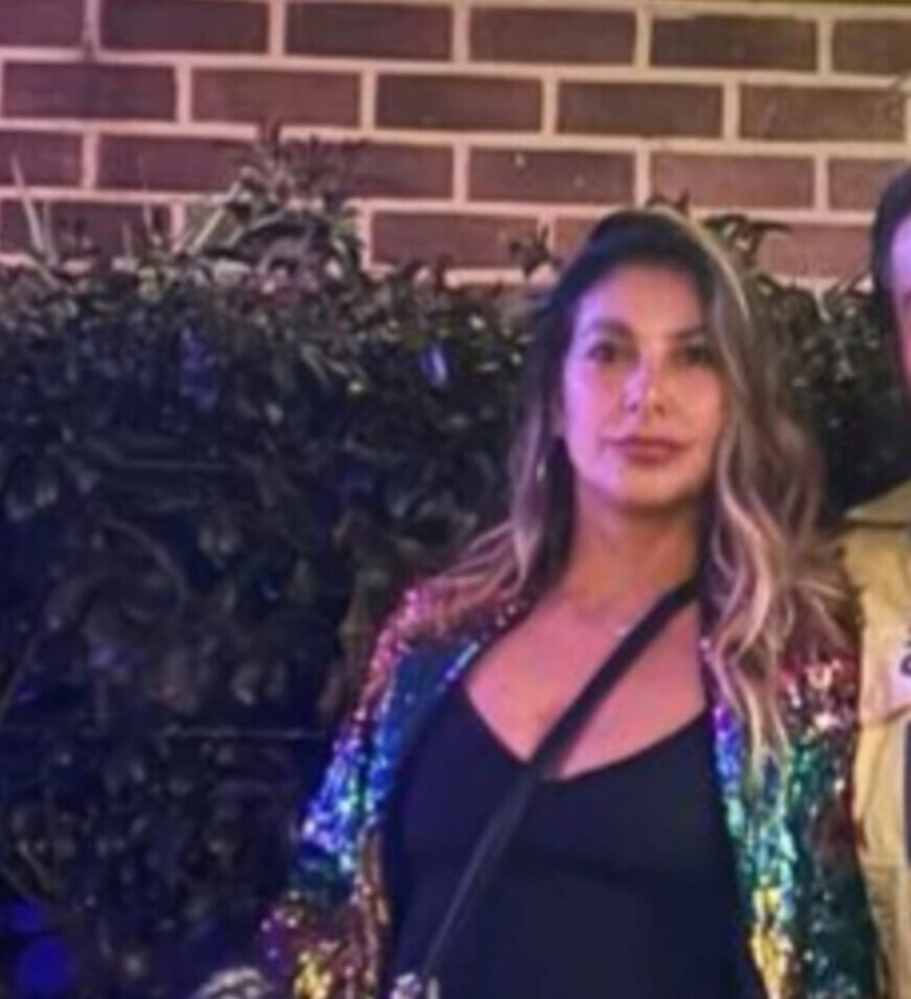 Así estaba vestida Diana Ospina el sábado, antes de desaparecer.