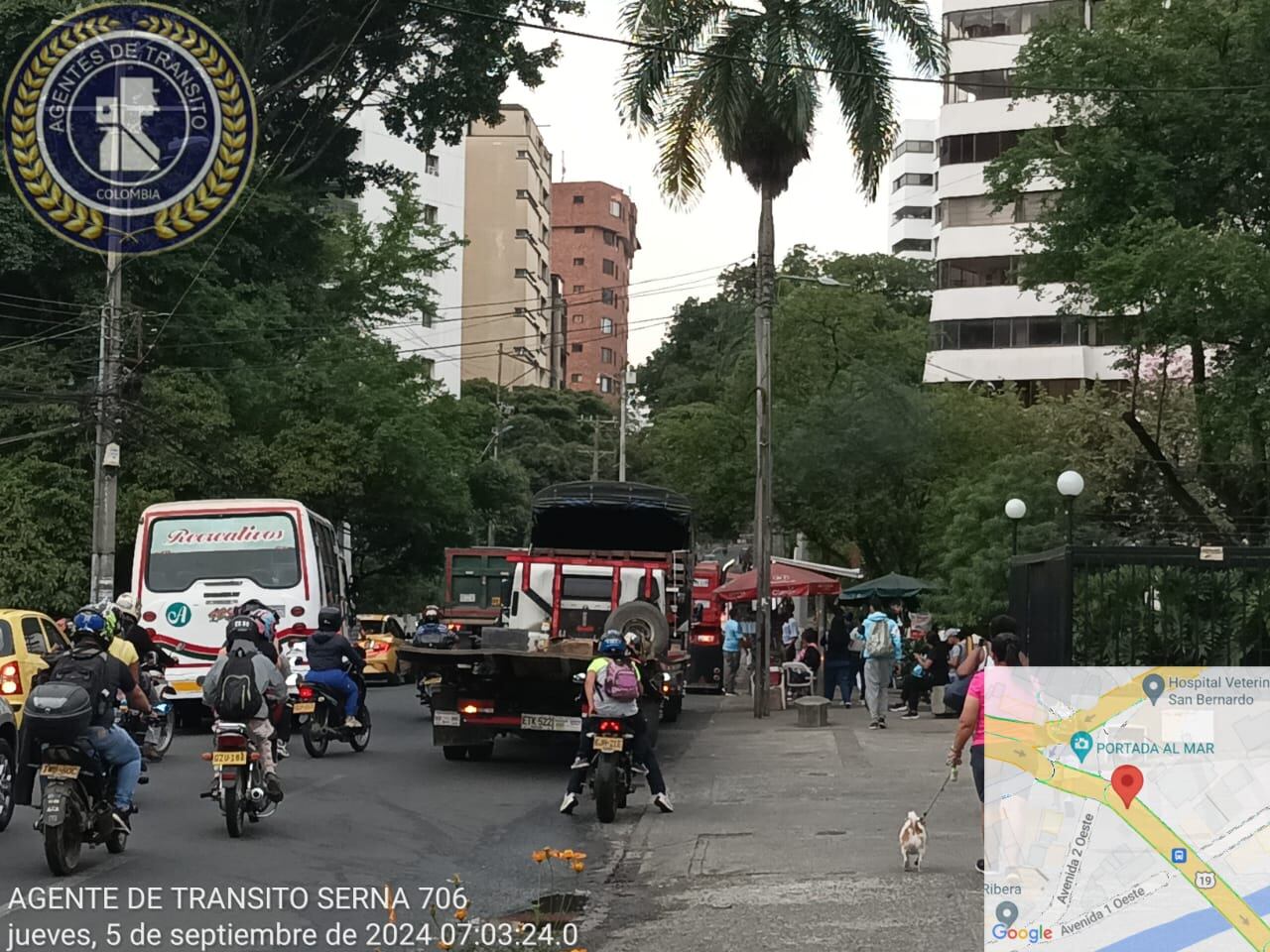 En la Portada al May hay bloqueo permanente por los camioneros.