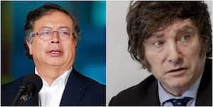 Presidente Gustavo Petro y Javier Milei