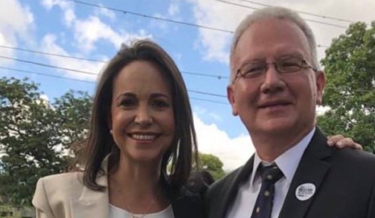 Maria Corina Machado y Perkins Rocha