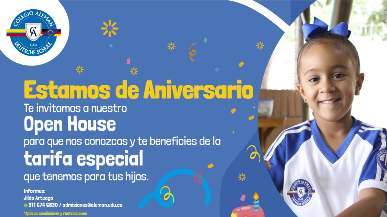 El Colegio Alemán está de aniversario. Conozca todos los que ofrece.