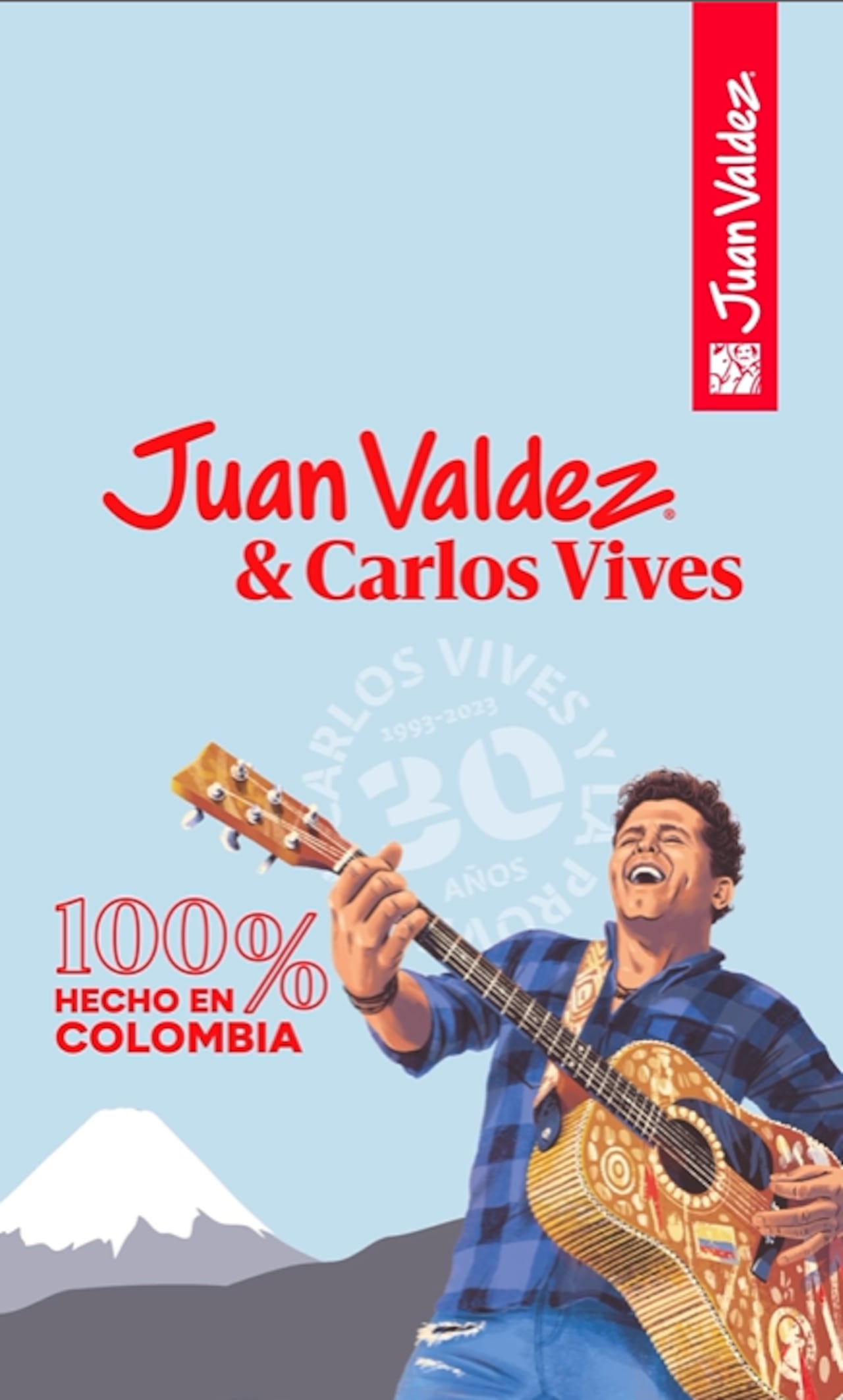 Juan Valdez lanzó una edición especial con la imagen del cantante Carlos Vives en homenaje a su carrera artística.