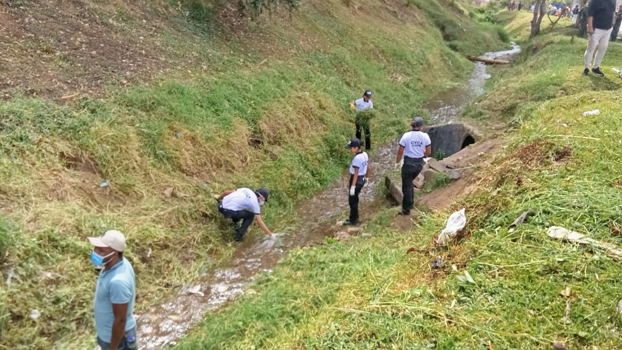 Limpieza del Brazo Seco del Río Ejido en Popayán