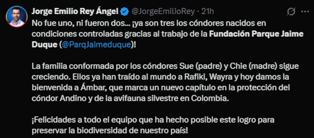 La noticia fue confirmada por el gobernador de Cundinamarca, Jorge Emilio Rey.