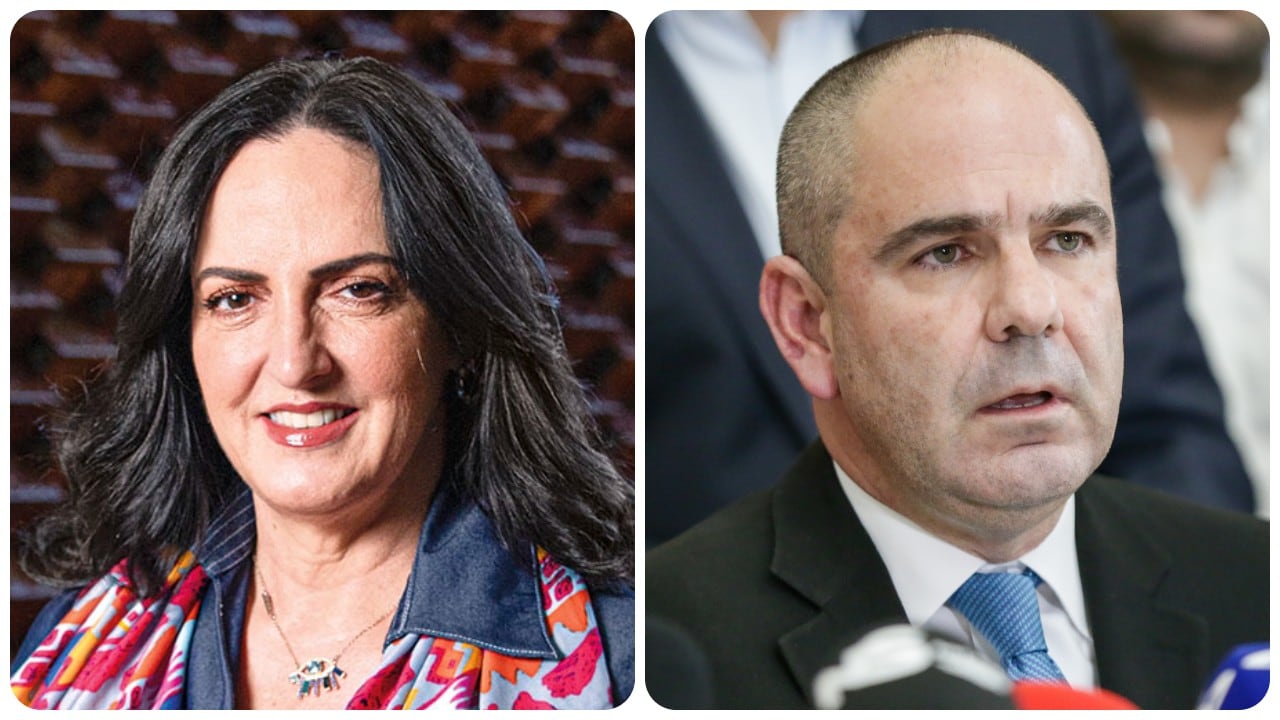 María Fernanda Cabal y Gabriel Vallejo