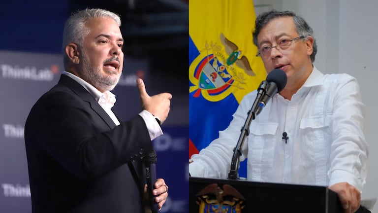 Iván Duque y Gustavo Petro.
