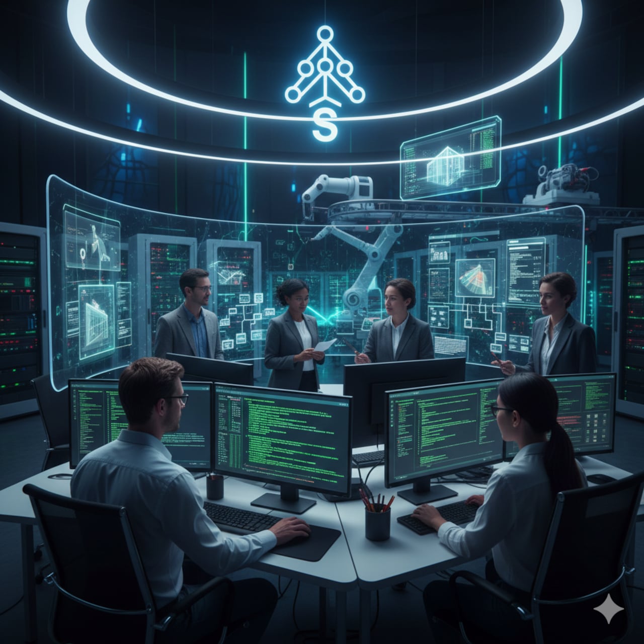 Las fusiones y adquisiciones en el sector de producción de software fueron las más dinámicas en Colombia en 2025. Foto: creada con Gemini IA.