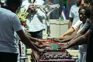 La Alcaldía y el consejo de Cali, realizan homenaje póstumo por el fallecimiento de Leonor González Mina, conocida en el ámbito artístico como la "Negra Grande de Colombia". Foto Jorge Orozco / El País.