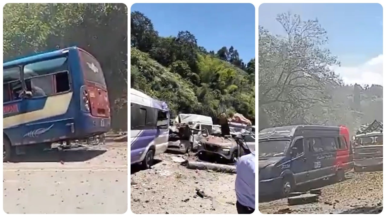 Atentado terrorista en el sector El Túnel, a tan solo 20 minutos de Popayán, capital del Cauca.