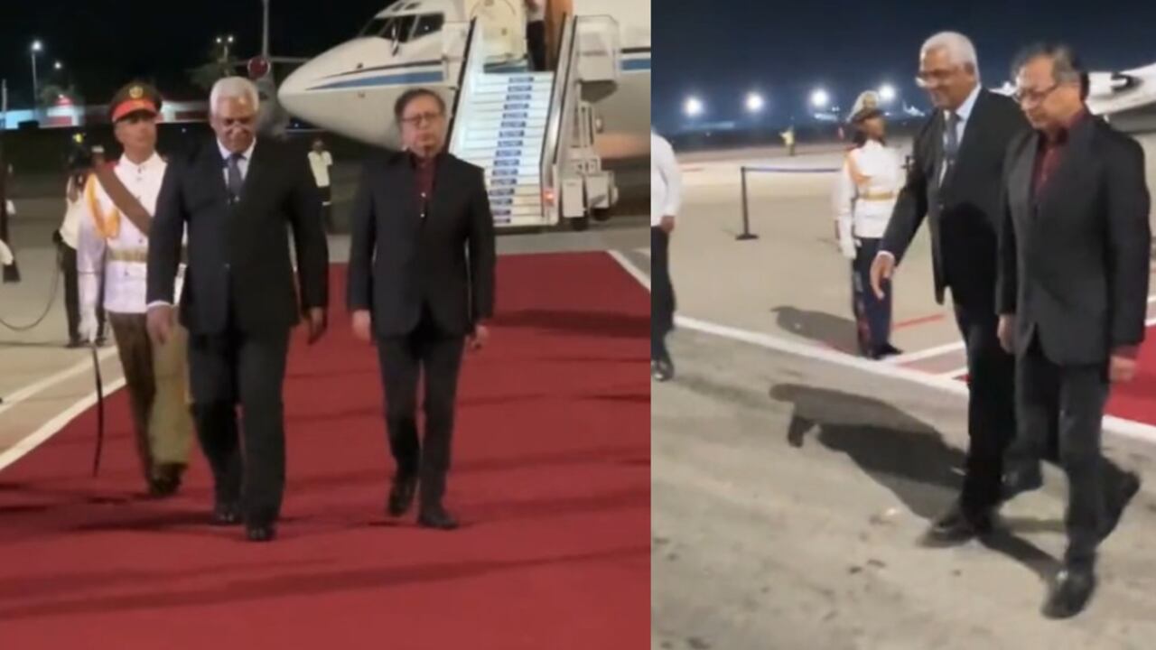 Llegada del presidente Gustavo Petro a La Habana, Cuba.