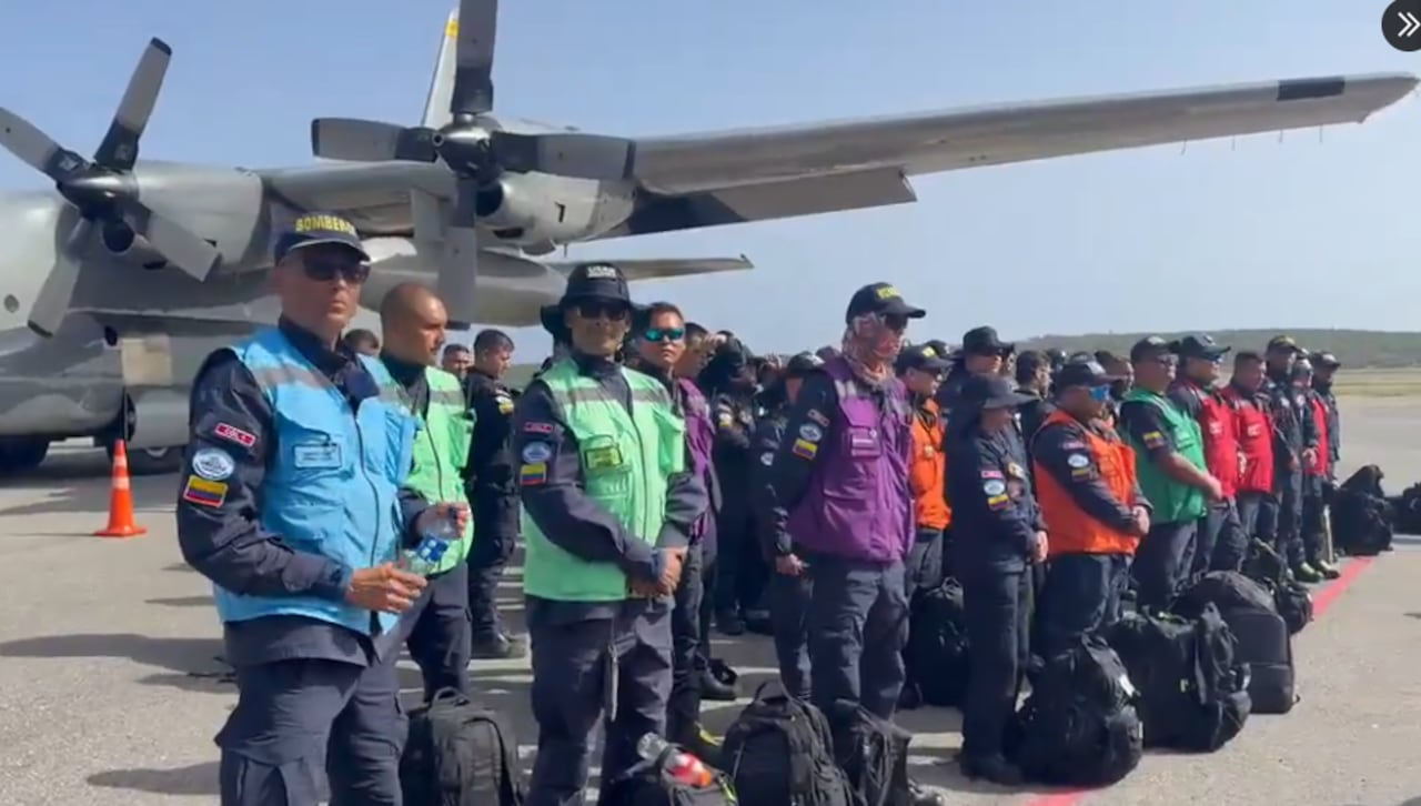 Grupo de rescate enviado desde Colombia ha llegado a Venezuela.