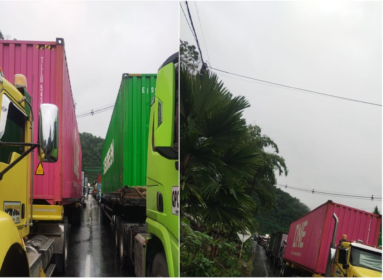 Desde hace varios días se presenta alta congestión en la vía a Buenaventura, en especial después del peaje de Loboguerrero.