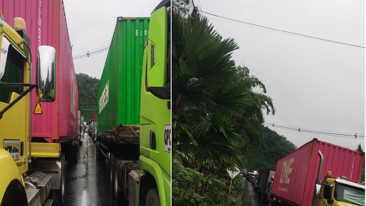 Desde hace varios días se presenta alta congestión en la vía a Buenaventura, en especial después del peaje de Loboguerrero.