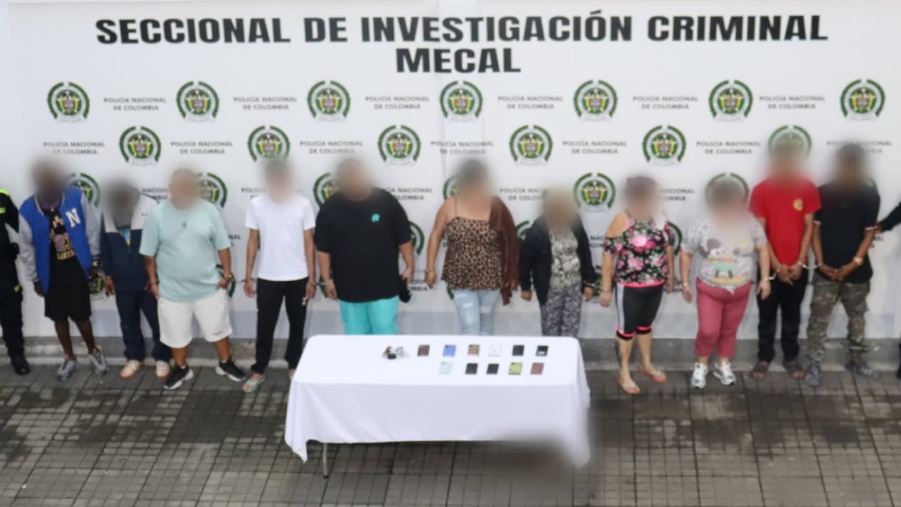Las autoridades capturaron a 11 integrantes de la red criminal que era liderada por una mujer.