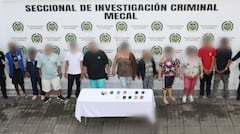 Las autoridades capturaron a 11 integrantes de la red criminal que era liderada por una mujer.