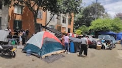 Damnificados de Altos de Santa Elena, barrio Melendez, sur de Cali.