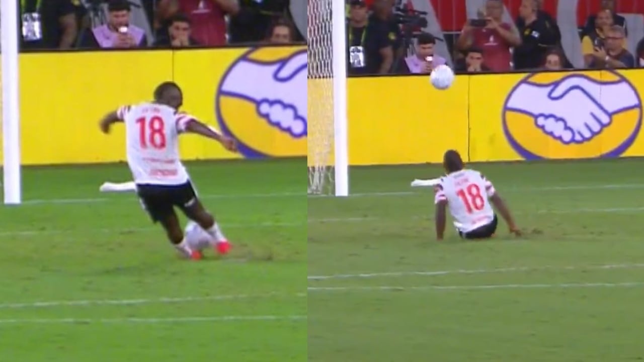 Momento del remate de Edwuin Cetré