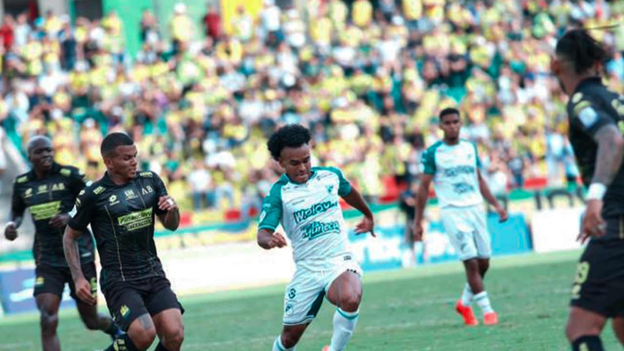 Imagen del partido entre Atlético Bucaramanga y Deportivo Cali por la fecha 8 del primer semestre de la Liga Colombiana 2026.