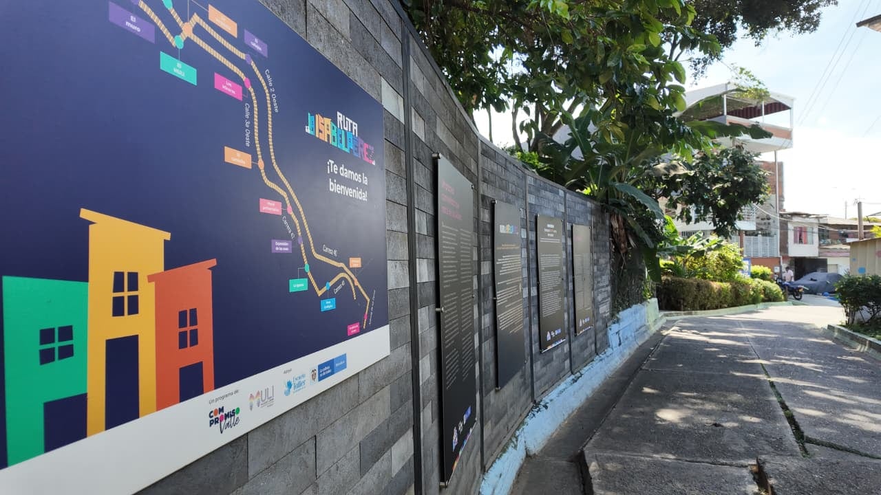 Vista de la Comuna 20 en la ladera de Cali, territorio compuesto por 11 barrios donde se traza el circuito de la Ruta Isabel Pérez.