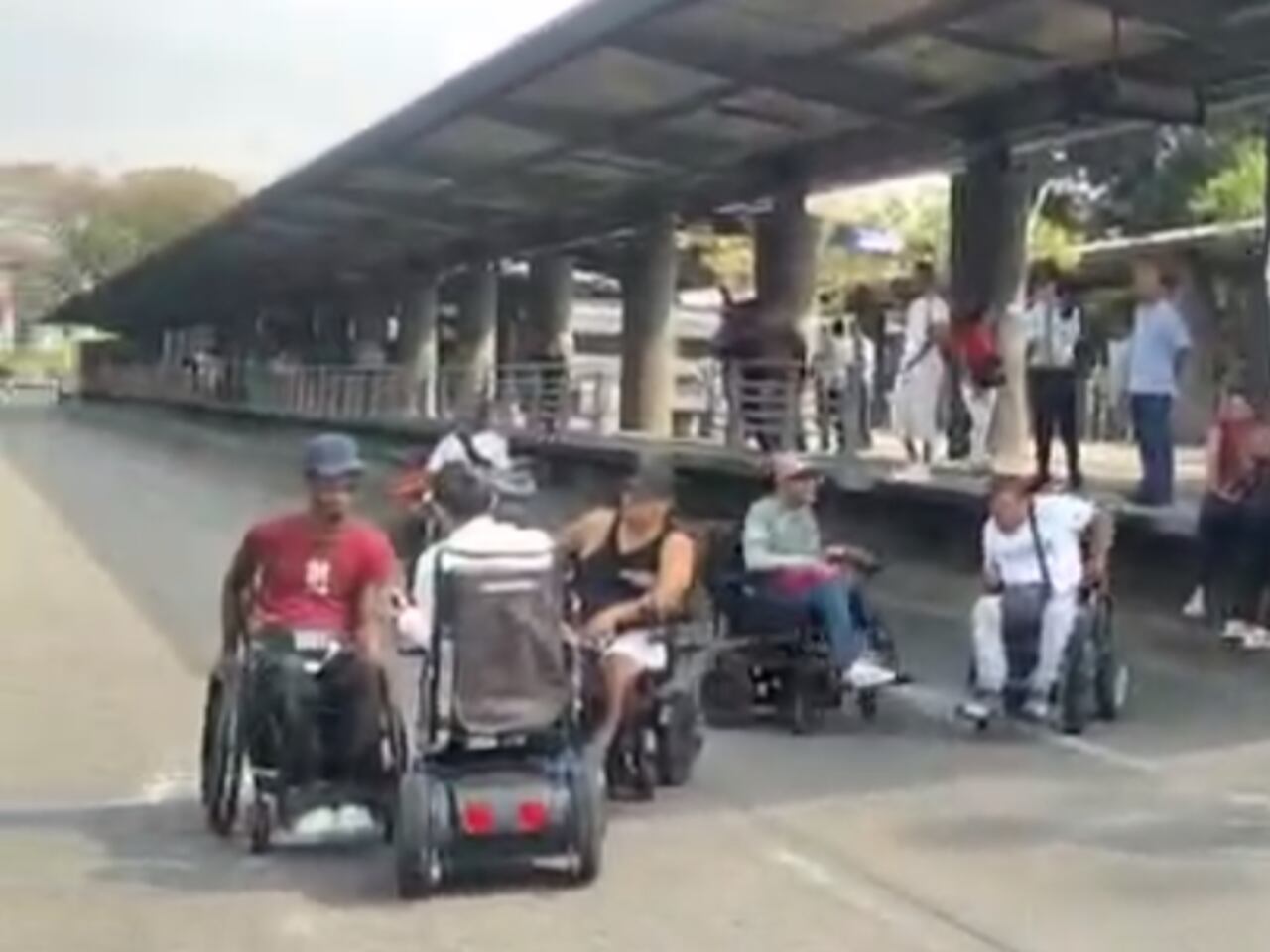 Bloqueo en Cosmocentro.