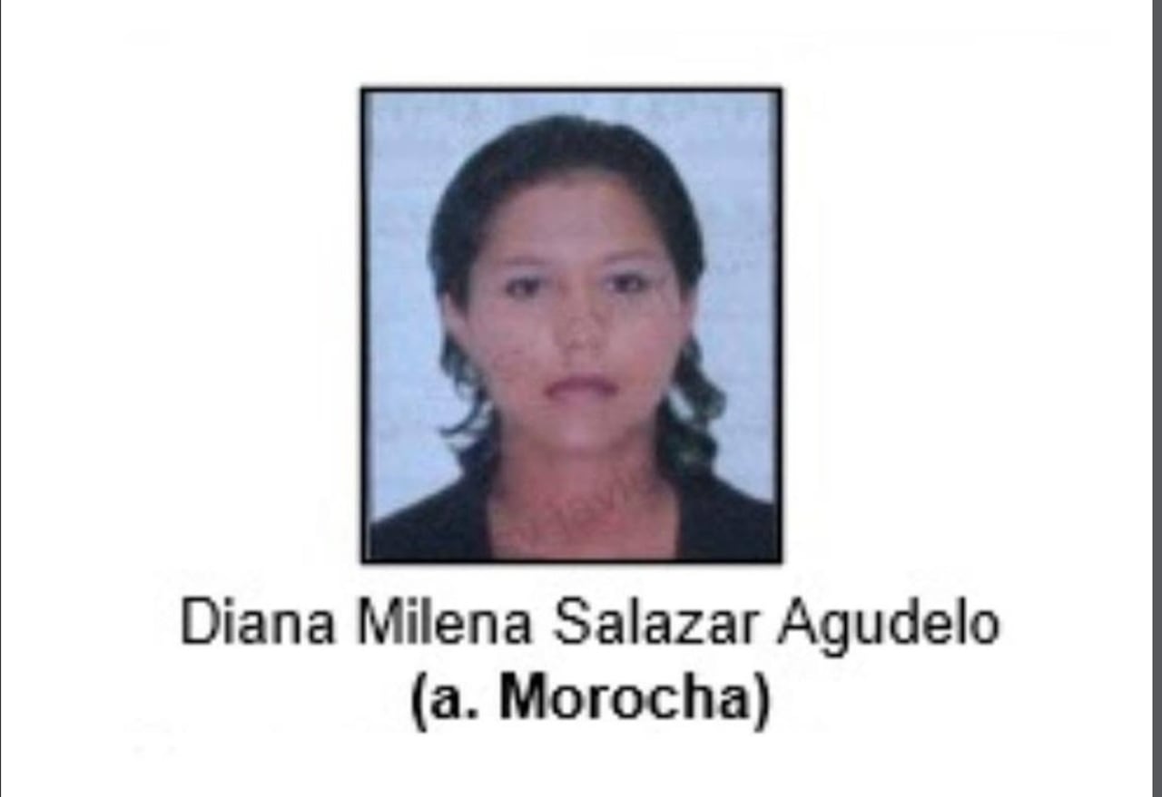 Alias 'Morocha' es señalada de intimidar, extorsionar y ejercer acciones de constreñimiento, desplazamiento y reclutamiento de menores.