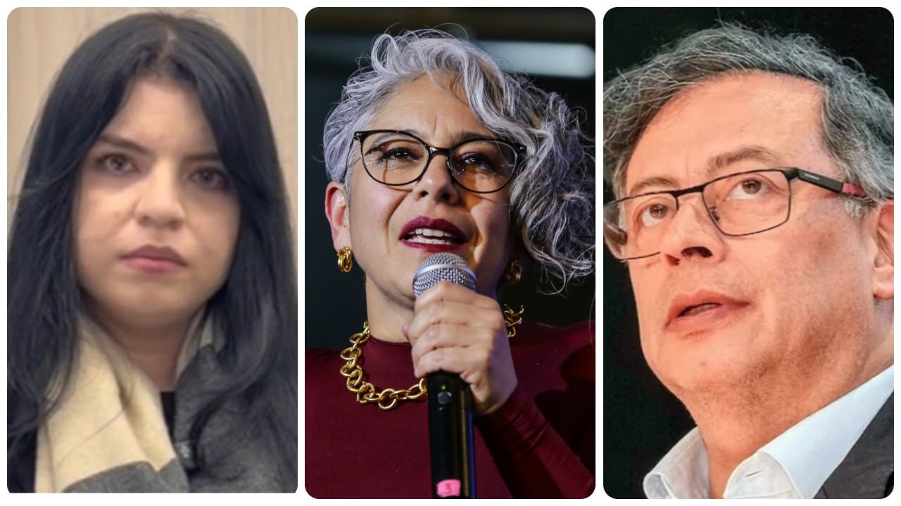 Deicy Jiménez, María José Pizarro y Gustavo Petro.