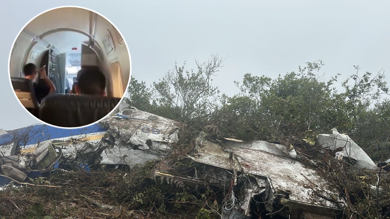 El video fue grabado por uno de los pasajeros y muestra parte del interior del Beechcraft 1900 minutos antes del despegue.