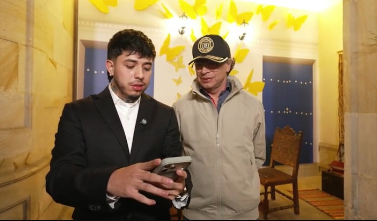 Petro y Westcol mostraron la Casa de Nariño en streaming