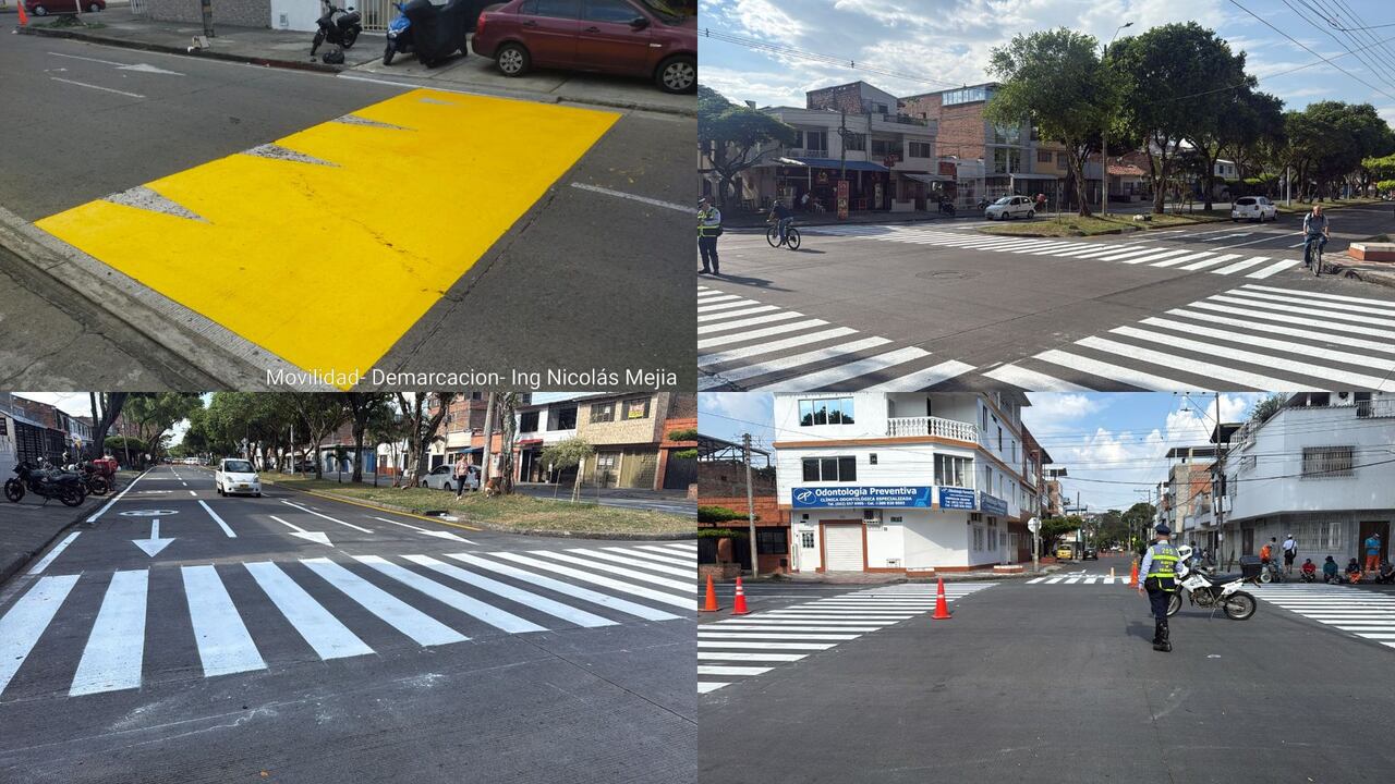 Así se ve actualmente el cruce de la Calle 10 con Carrera 24 en el barrio Bretaña de Cali.