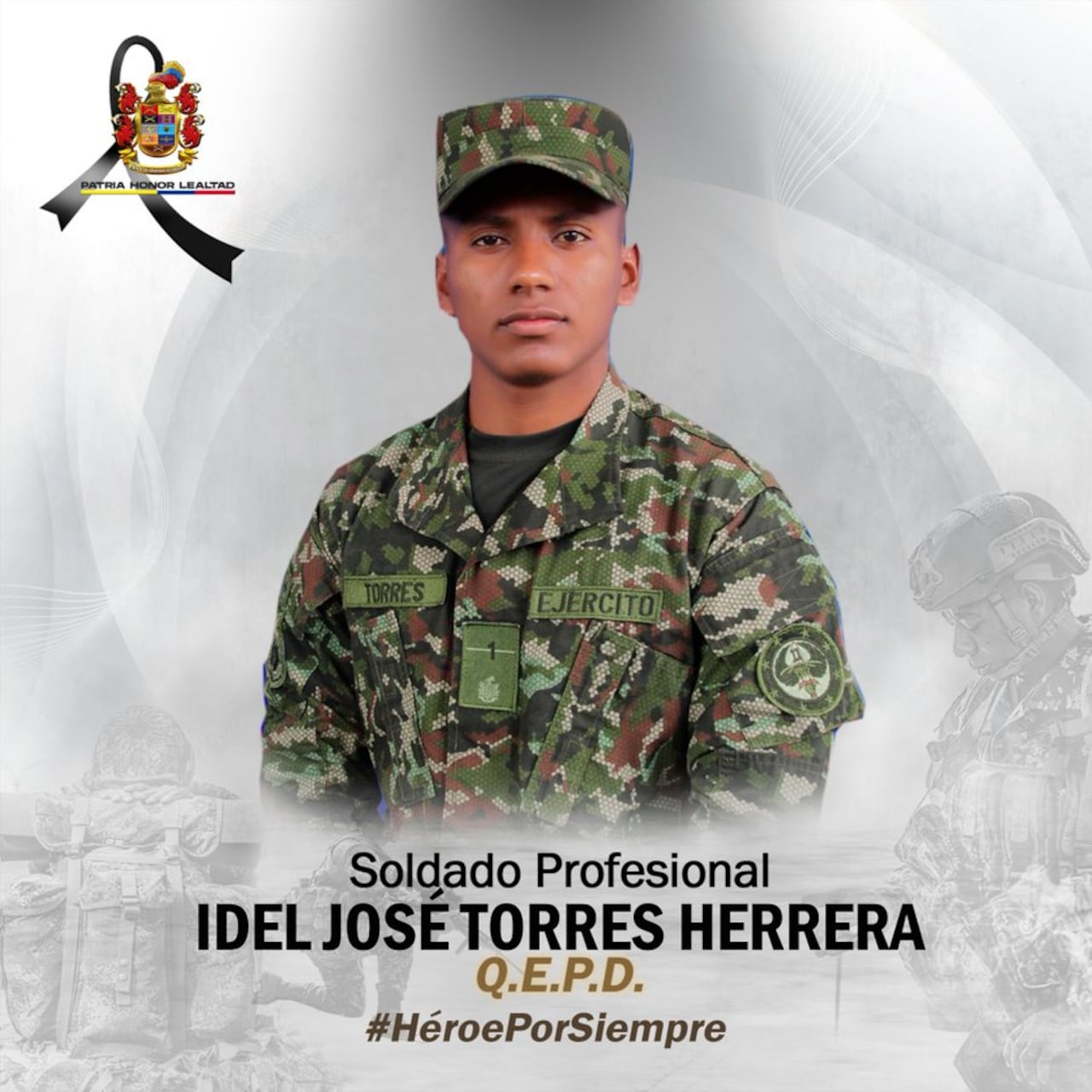 El cuerpo del soldado profesional Idel José Torres Herrera fue entregado al Comité Internacional de la Cruz Roja (CICR) en el corregimiento de Huisitó, El Tambo, Cauca.