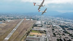 Las construcciones se limitan en un radio de cuatro kilómetros a la redonda de la Base Aérea.