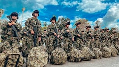 llegada de soldados al valle