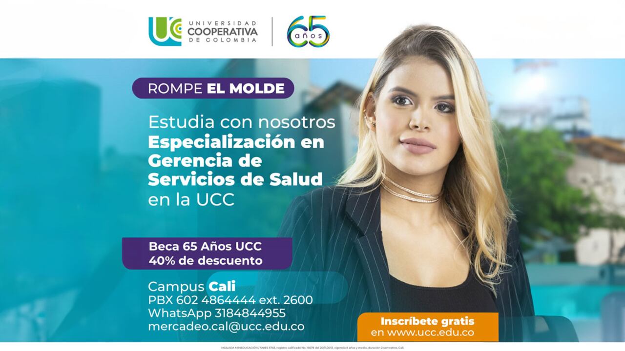 La Universidad Cooperativa de Colombia ofrece una amplia variedad de posgrados entre los que esta la especialización de Servicios de Salud.