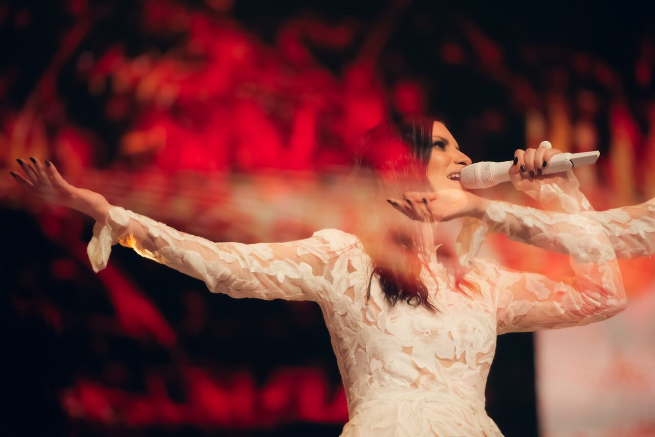 Laura Pausini en el Movistar Arena de Bogotá.
