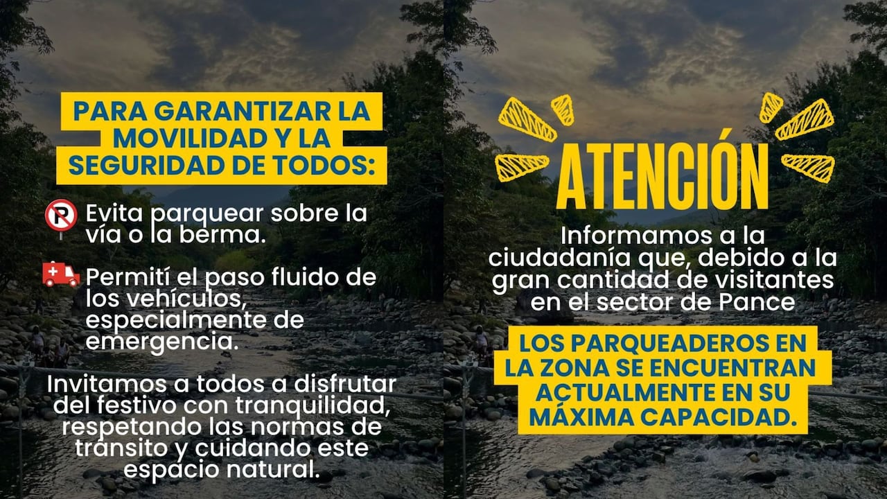 Movilidad advierte sobre congestión en Pance este lunes festivo, 23 de marzo
