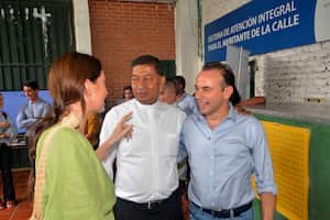 El alcalde electo de Cali Alejandro Eder, estuvo visitando la Fundación Samaritanos de la Calle.