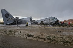 Avión accidentado en Bolivia.