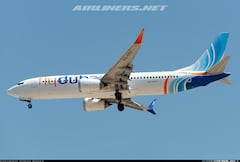 Imagen de una aeronave de FlyDubai.