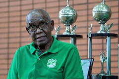 Jorge Ramírez Gallego, es el histórico "Gallegol" en Deportivo Cali. Jugó para el equipo durante 8 años en la década del 60 en la que hizo parte de 4 títulos de Liga en los años 1965, 1967, 1969 y 1970. Además tiene 10 anotaciones en la historia de la Libertadores. foto Jorge Orozco / El País.