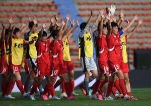 Partido entre Corea del Norte y Brasil. Mundial Femenino Sub-20.