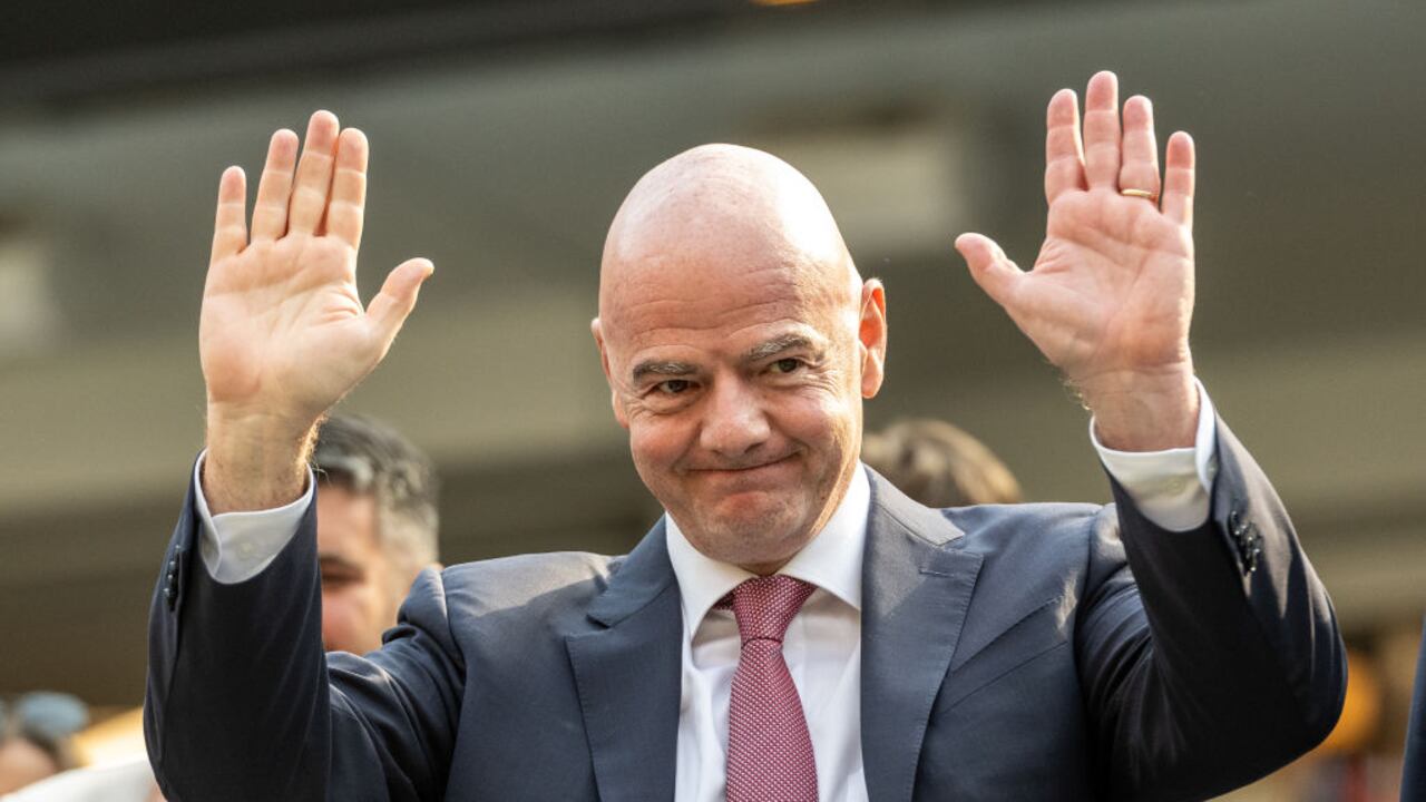 INGLEWOOD, CALIFORNIA - JULY 16: FIFA President Gianni Infantino attends the Concacaf Gold Cup Final between Mexico and Panama at SoFi Stadium on July 16, 2023 in Inglewood, California. Mexico won the game 1-0. (Photo by Shaun Clark/ISI Photos/Getty Images)