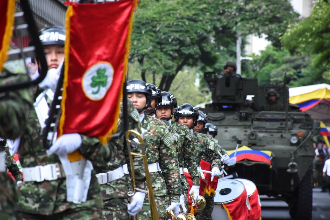 Desfile militar en Cali del 20 de julio del 2026.