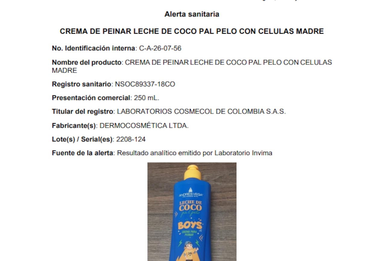 El Invima emitió una preocupante alerta sanitaria en Colombia.